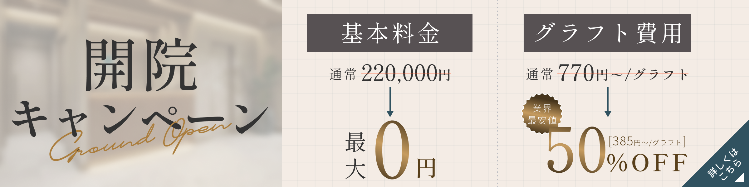開院キャンペーン