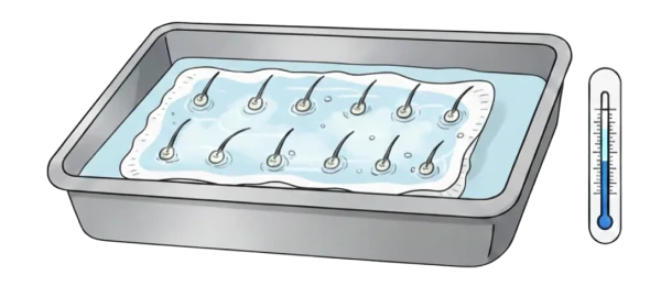 生着率を守るための、低温・一括管理